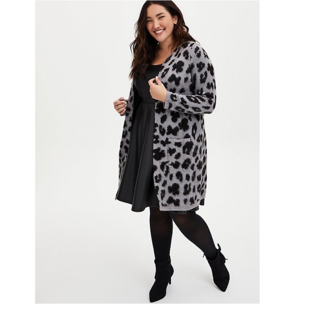 Torrid Minnie Mouse along Line Cardigan Black and Grey Size 1 14/16